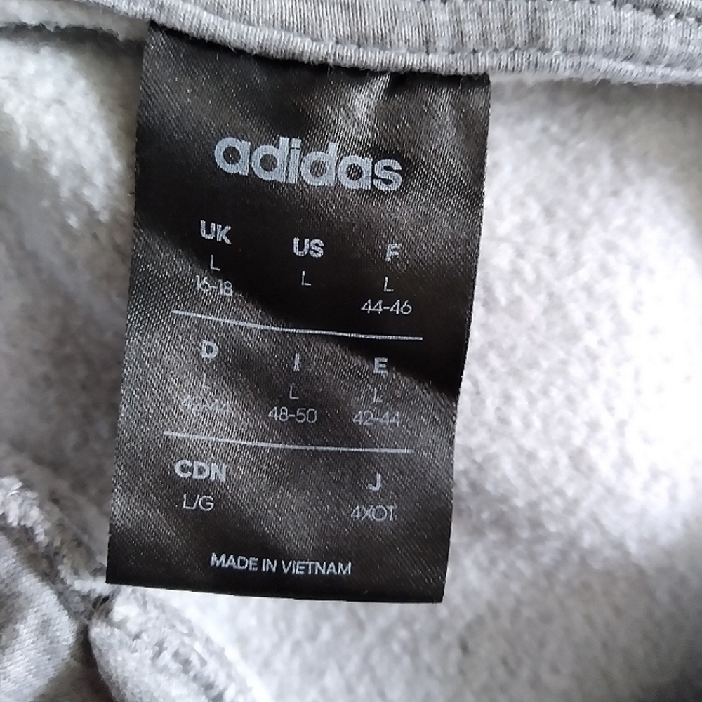 Adidas Hooded Sweatshirt, size Large - Picture 6 of 8